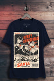 Merry Christmas Retro Comic Graphic Top