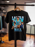 Lamelo Ball Vintage 90s Bootleg Basketball Tee - Charlotte F