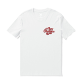 Hawaiian Tee Shirt Short Sleeve 100% Cotton Red Aloha Hawaiian Holiday Cheer