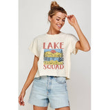 Lake Squad Vintage Graphic Crop Top