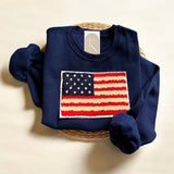 American Flag Sweatshirt, 4th of July USA Flag Sweater