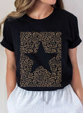 Star Leopard Graphic Tshirt