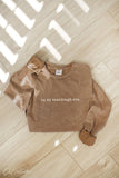 In My Sourdough Era. Mineral Washed Long Sleeve Graphic Top