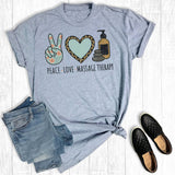 Peace Love Massage Graphic Tee