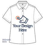 Customized Women's Short Sleeve Button-up Shirt