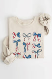 Coquettes America Bow Graphic Brushed Sweatshirts