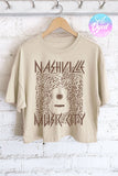 Nashville Screen Printed Women's T-Shirt, 100% Cotton