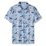 Men's Hawaiian Pisces Print Short Sleeve Polo Shirt Pisces Polo