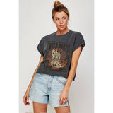 Wild Boots Rodeo Legend Vintage Graphic Crop Top