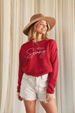 Hello Spring Graphic Sweatshirt