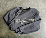 The Midwest - Embroidered Crewneck Midwestern Sweatshirt