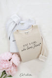 Just A Girl Who Loves Jesus Graphic Sweatshirt