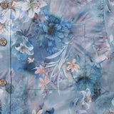 1950s Hawaiian Shirt For Men Floral Button-down Shirt Short Sleeve 100% Cotton Shirt Floral Whispers In The Mist