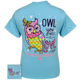 2521 Owl You Need Ss-Sky Blue