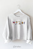 Patriotic Row Mid Graphic Sweatshirt
