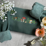 Embroidered Mushroom Outdoorsy Plant Sweatshirt Unisex T-shirt, Sweatshirt, Hoodie, Long Sleeve Tee