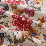 YiumeÂ® Hawaiian Shirt For Men Marine Life Shirt Cotton Hawaiian Shirt 50% Print-mismatched