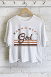 Brown Eyed Girl Graphic Long Crop Top