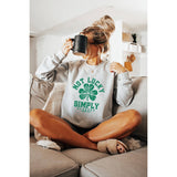 Not Lucky Simply Blessed  Vintage Graphic  Sweatshirts