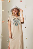 Free Bird Mineral Washed Graphic Dress
