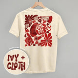 Floral Game Day Red (Back Print)