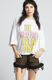 303390 - 1230 Be Bad Ass Burn Out One Size  Graphic Tee