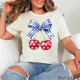 July 4th Graphic Tee | Coquette Cherries | Bella Canvas
