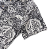 Men's Hawaiian Shirt Short Sleeve Button-down 100% Cotton Aloha Ancient Egyptian Mythology