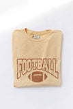 Football Mineral Washed Graphic Top - Made To Order
