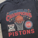 1990 'PISTONS' CHAMPIONSHIP HEAVY BLACK T-SHIRT