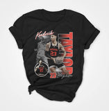 Custom Sports Team Shirt with Player Name and School Logo