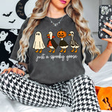 Just A Spooky Goose Tee Unisex T-shirt, Sweatshirt, Hoodie, Long Sleeve Tee