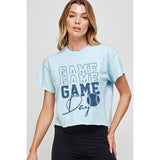 Baseball Mom   Graphic Crop Top