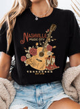 Nashville Rose Guitar Graphic Tshirts