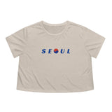 Korean Flag Trigram Seoul Aesthetic Cropped Tee