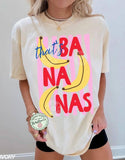 Bananas Graphic Tee, Summer Fruit Tshirt