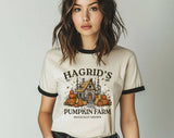 Hagrid's Pumpkin Farm Halloween Potter Ringer T-Shirt