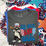 Red White & Feral Tee Unisex T-shirt, Sweatshirt, Hoodie, Long Sleeve Tee