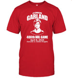 Conor Garland 400Th Nhl Game April 8, 2024 Canucks Vs. Golden Knights Shirt