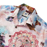 Men's Hawaiian Shirt Short Sleeve Camp Collar 100% Cotton Aloha Dragon Odyssey