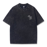 T-shirt Short Sleeve Solid Basic 100% Cotton Black Aloha Fossil Pterosaur
