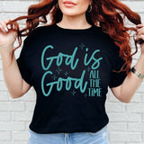 Blue God Is Good All the Time Tee Unisex T-shirt, Sweatshirt, Hoodie, Long Sleeve Tee