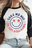Take Me Out To the Ball Game Graphic Raglan Shirts