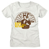 Elvis Presley - Elvis Where Rock And Roll Was Born Womens T-Shirt