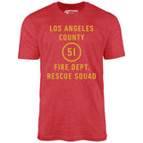 Emergency - Los Angeles County Fire Dept. Squad 51 - Unisex T-Shirt