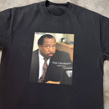 STANLEY HUDSON 'DID I STUTTER?' OFFICE HEAVYWEIGHT FADED BLACK T-SHIRT