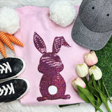 Purple Sequin Bunny Patch Crewneck Sweatshirt Unisex T-shirt, Sweatshirt, Hoodie, Long Sleeve Tee