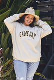 Game Day Gold/Black  Plus Size Sweatshirt