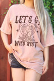 Let's Go Girl Oversize Mineral Graphic Tshirts