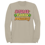 Peace Plants Positivity Retro Men's Sweatshirt